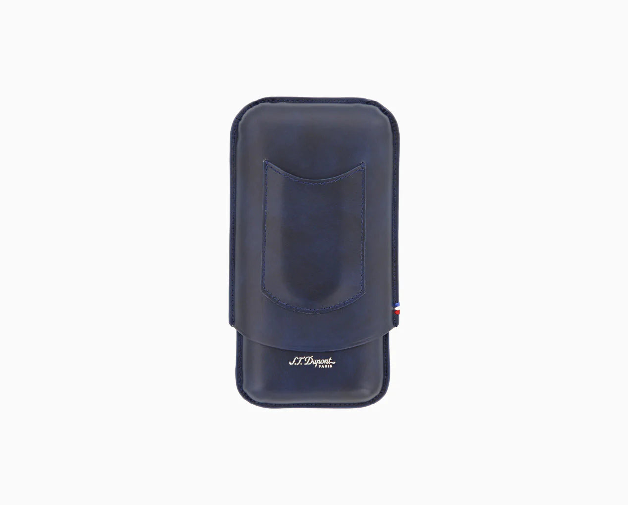 DUPONT ACCESSORIES [style_3597390276384] Bao da bằng da bò đựng Xì Gà màu xanh loại 3 điếu code 183122