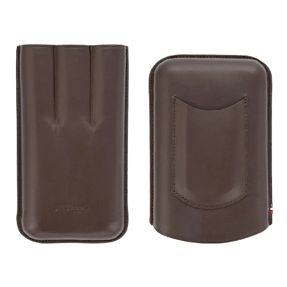 DUPONT ACCESSORIES [style_3597390276445] Bao da bằng da bò đựng Xì Gà màu nâu loại 3 điếu code 183142