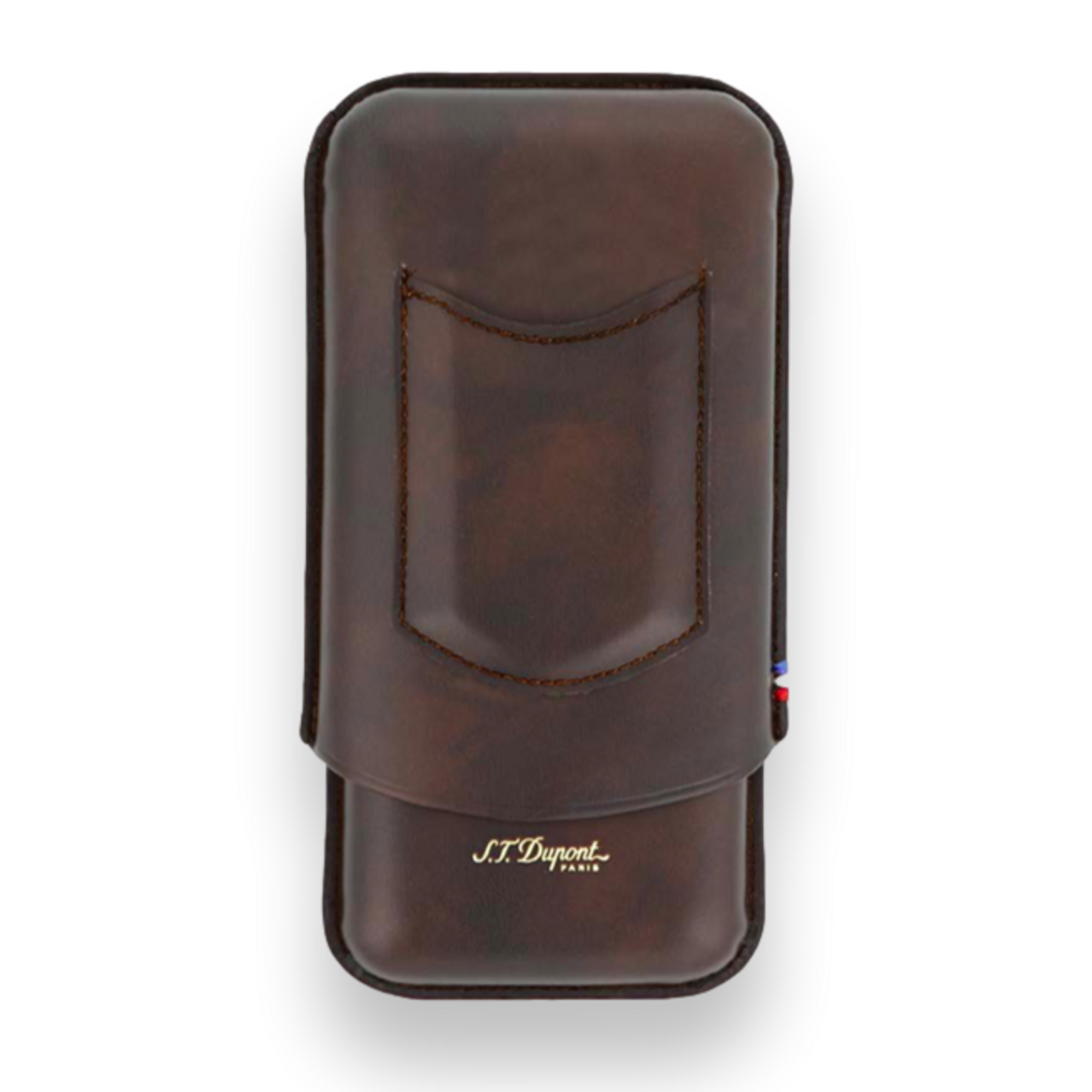 DUPONT ACCESSORIES [style_3597390276445] Bao da bằng da bò đựng Xì Gà màu nâu loại 3 điếu code 183142