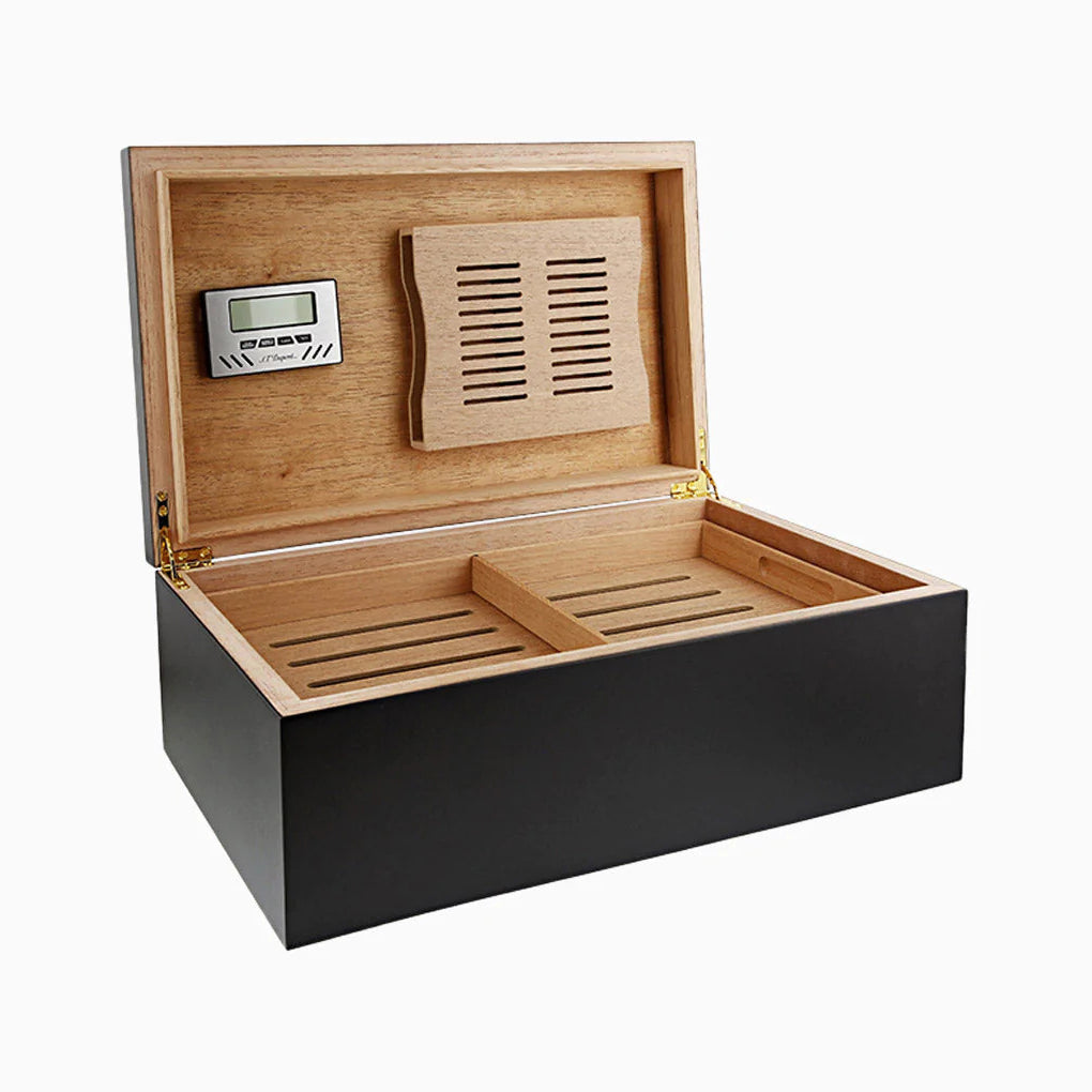 DUPONT ACCESSORIES [style_3597390278234] Hộp đựng Xì Gà bằng gỗ 100 điếu  S.T DUPONT 41x25,7x15,5cm HUMIDOR CIGAR CLUB PREM M 100 code 001312