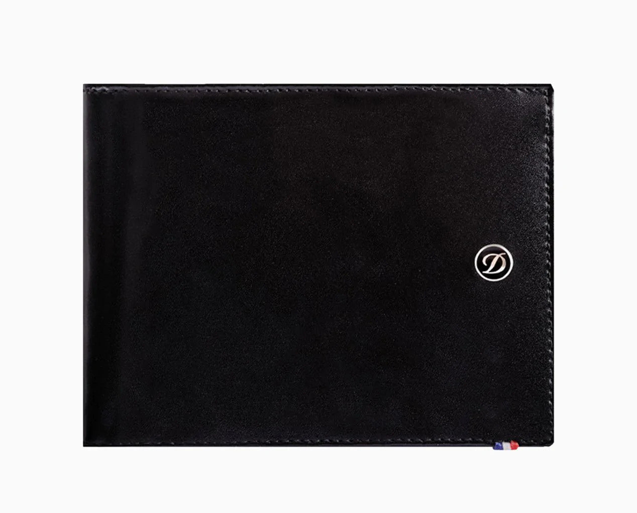 DUPONT ACCESSORIES [style_8010202009427] Ví da bằng da bò nhỏ màu đen BILLFOLD 8CC ID LINE D BLACK code 180003