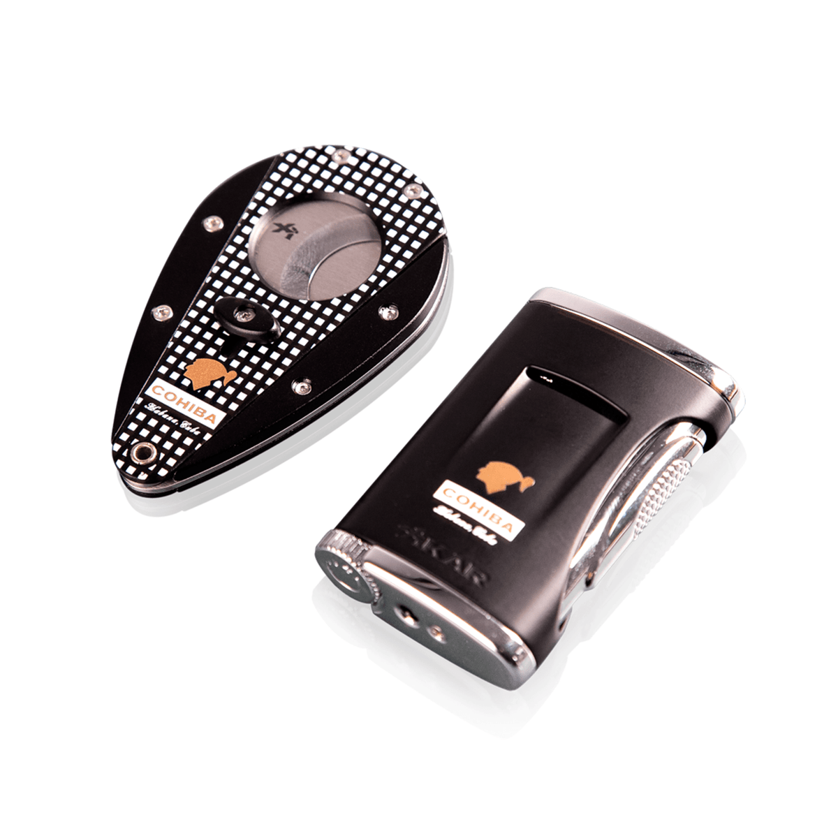 HABANOS ACCESSORIES Black Bộ phụ kiện DAO CẮT VÀ BẬT LỬA