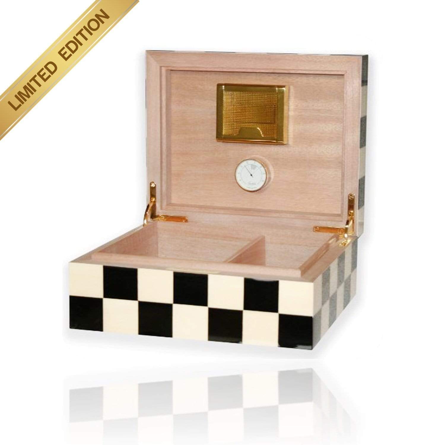 HABANOS ACCESSORIES Black & White COHIBA CHESS HUMIDOR