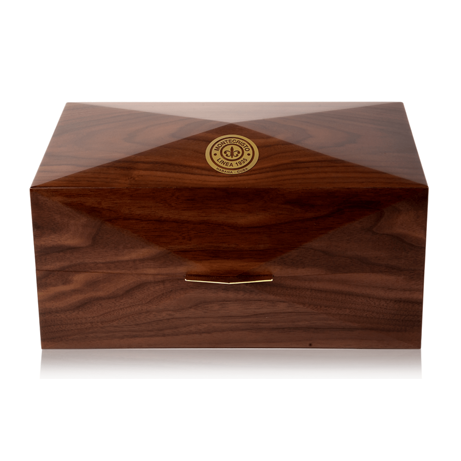 HABANOS ACCESSORIES BROWN / 41 x 26 x 20 cm HUMIDOR MONTECRISTO LINEA 1935 LIMITED EDITION