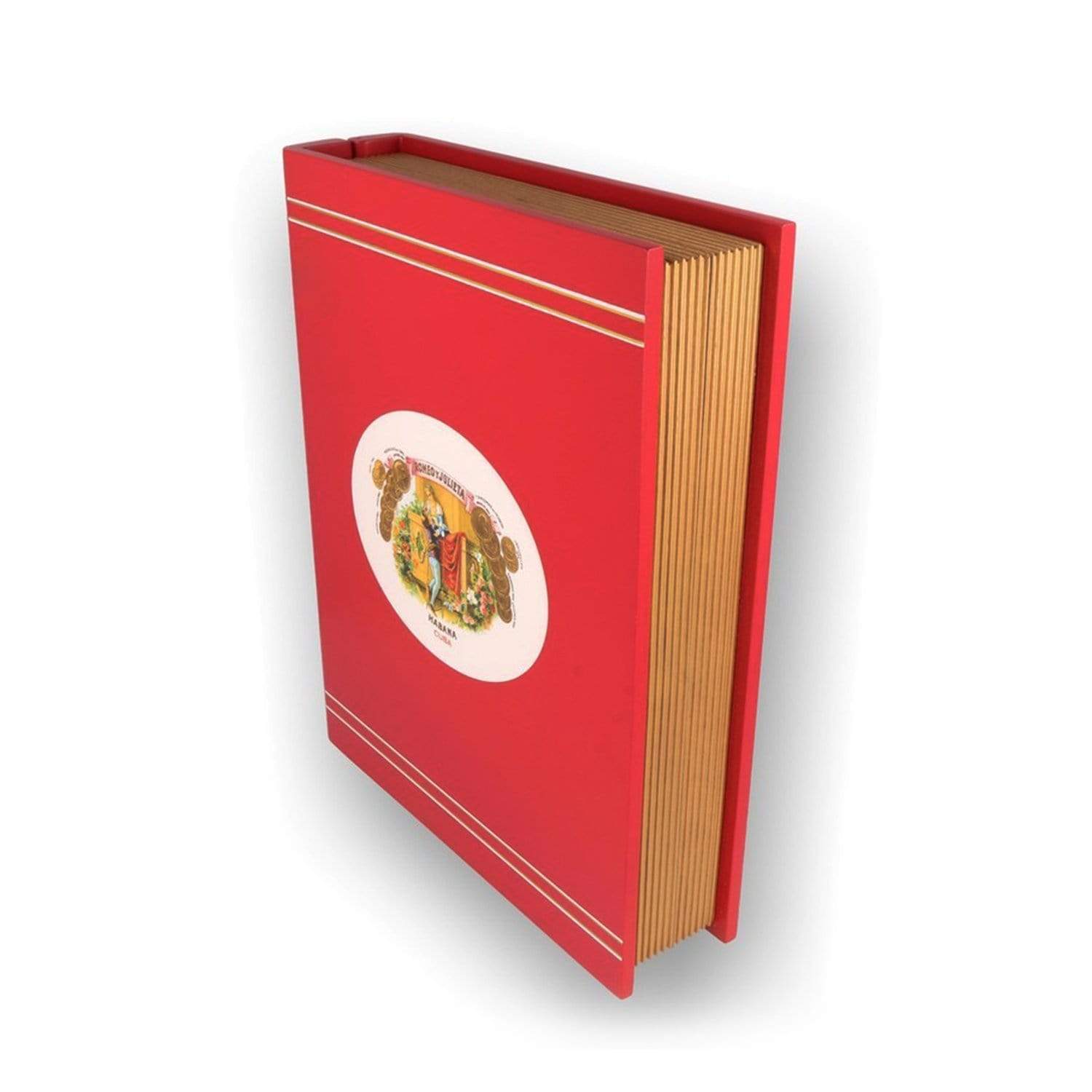 HABANOS ACCESSORIES Red / 33 x 26 x 9 cm HUMIDOR BOOK ROMEO Y JULIETA