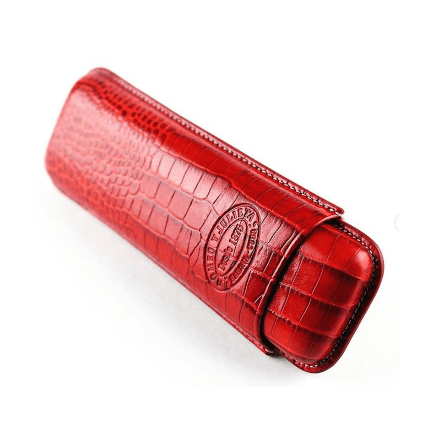 HABANOS ACCESSORIES Red ROMEO Y JULIETA LEATHER CIGAR CASE