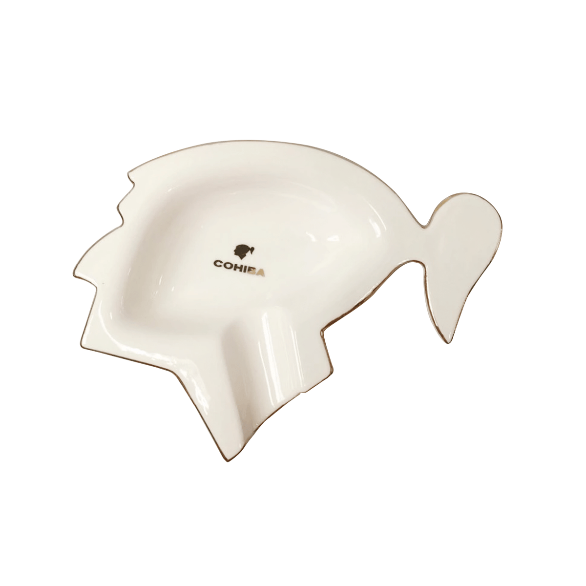HABANOS ACCESSORIES White COHIBA HEAD ASHTRAY