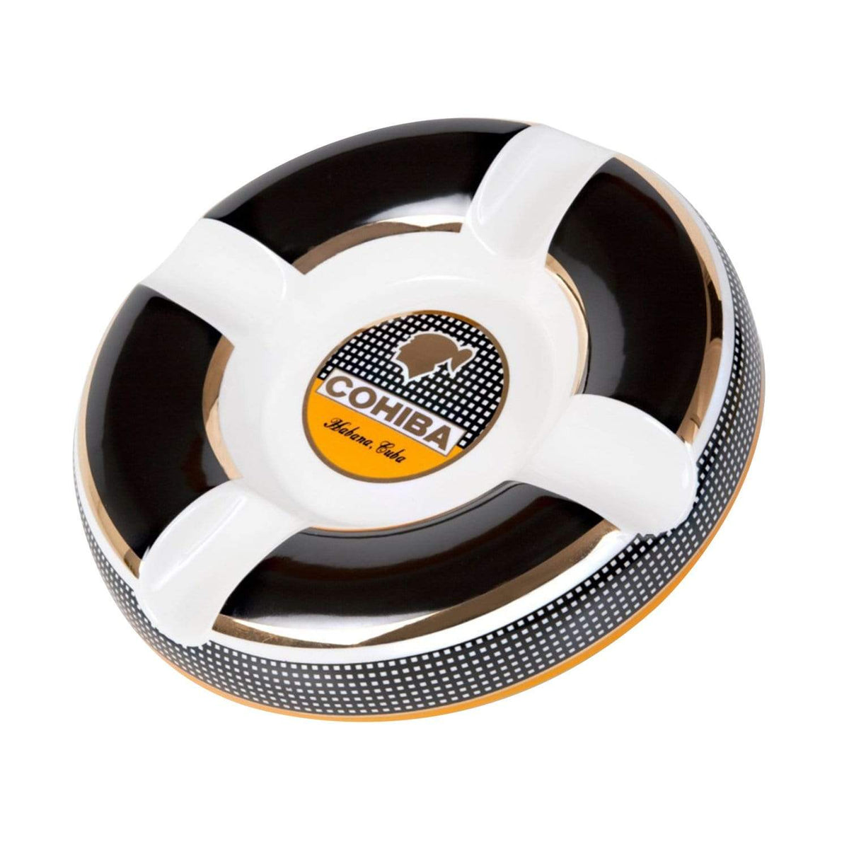 HABANOS ACCESSORIES YEL, WHT &amp; BLK GẠT TÀN COHIBA ASTRAY CLASSIC