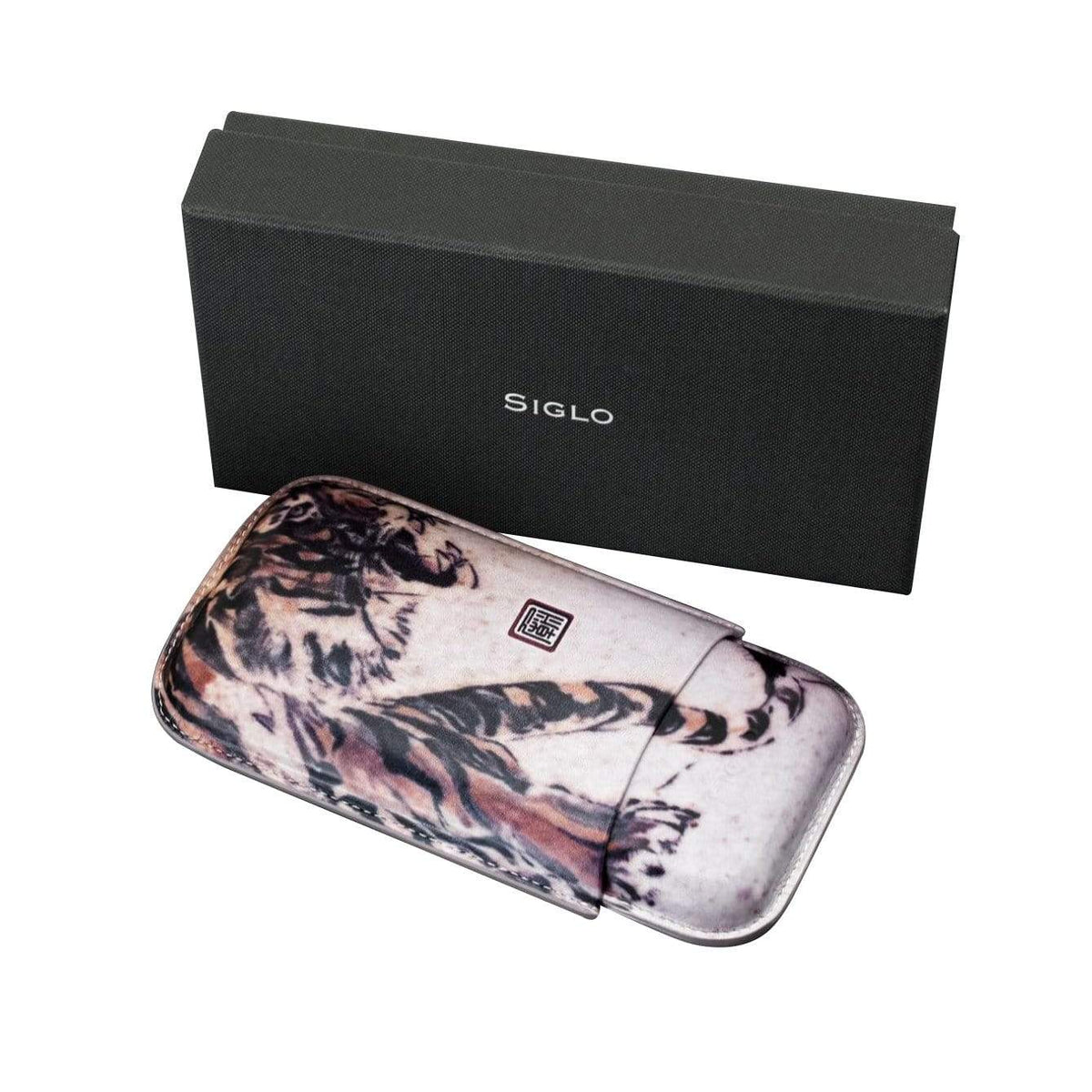 Habanos Specialist Vietnam ACCESSORIES Bao da đựng Xì Gà in hình hổ hiệu Siglo.