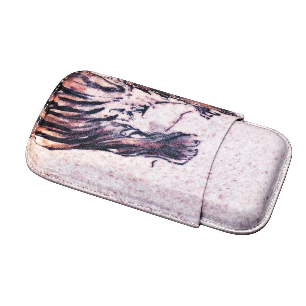 Habanos Specialist Vietnam ACCESSORIES Bao da đựng Xì Gà in hình hổ hiệu Siglo.