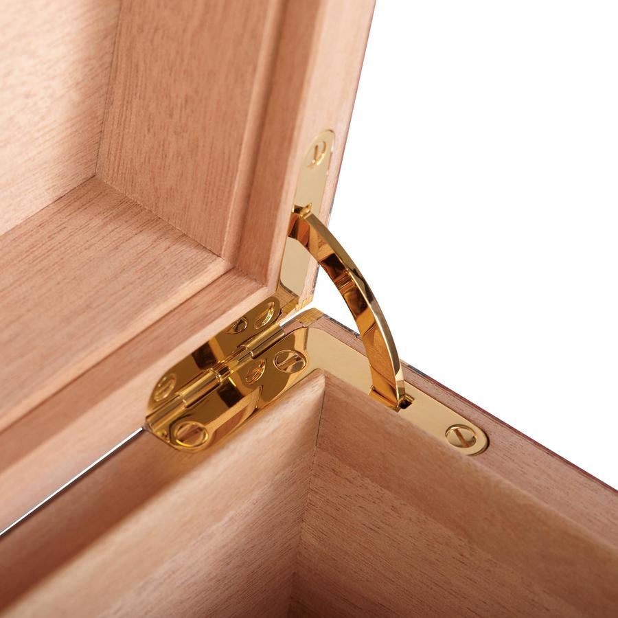 Habanos Specialist Vietnam ACCESSORIES Hộp gỗ đựng Xì Gà loại 75 điếu màu đen nhãn hiệu Alba.  Kích thước (30 x 24.5 x 11.2 cm).