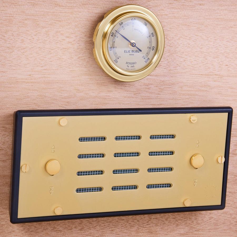 Habanos Specialist Vietnam ACCESSORIES Hộp gỗ đựng Xì Gà loại 75 điếu màu đen nhãn hiệu Alba.  Kích thước (30 x 24.5 x 11.2 cm).