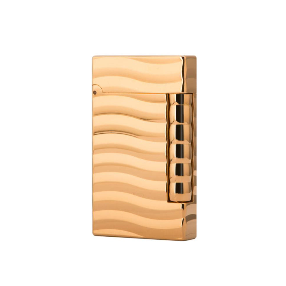 Habanos Specialist Vietnam ACCESSORIES [style_3597390184528] Bật lửa châm Xì Gà màu vàng có lằn ngang bằng kim loại - bên trong không chứa gas - hiệu S.T.Dupont (Lighter without gas style no 17210G)