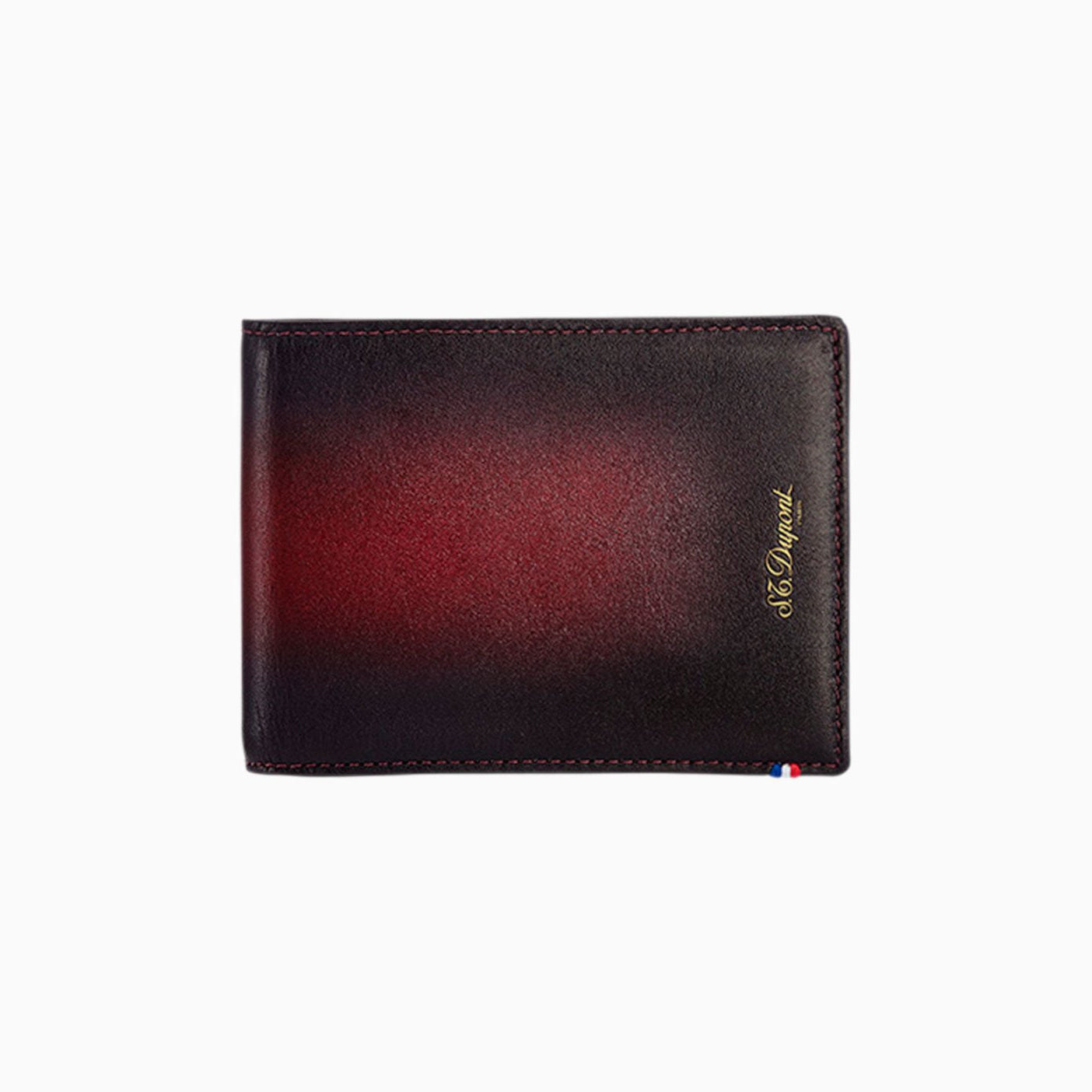 Habanos Specialist Vietnam ACCESSORIES [style_3597390227980] Ví da màu đen đỏ hiệu S.T.Dupont (LEATHER WALLET style no 190220).