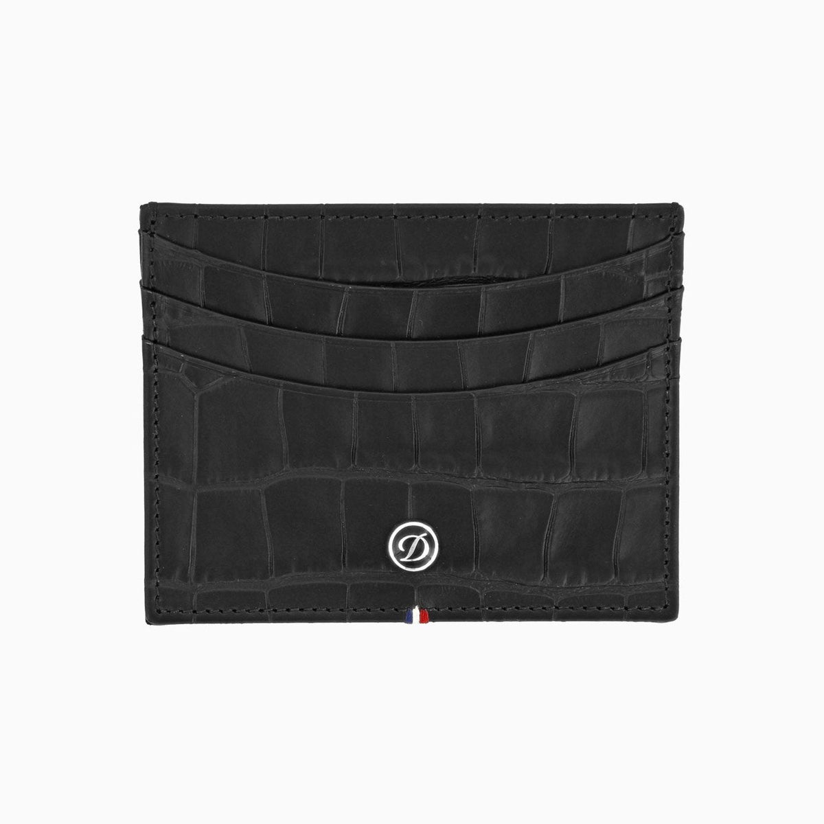 Habanos Specialist Vietnam ACCESSORIES [style_3597390258564] Ví da đựng thẻ vân cá sấu màu đen hiệu S.T.Dupont (LEATHER CREDIT CARD HOLDER style no 180068).