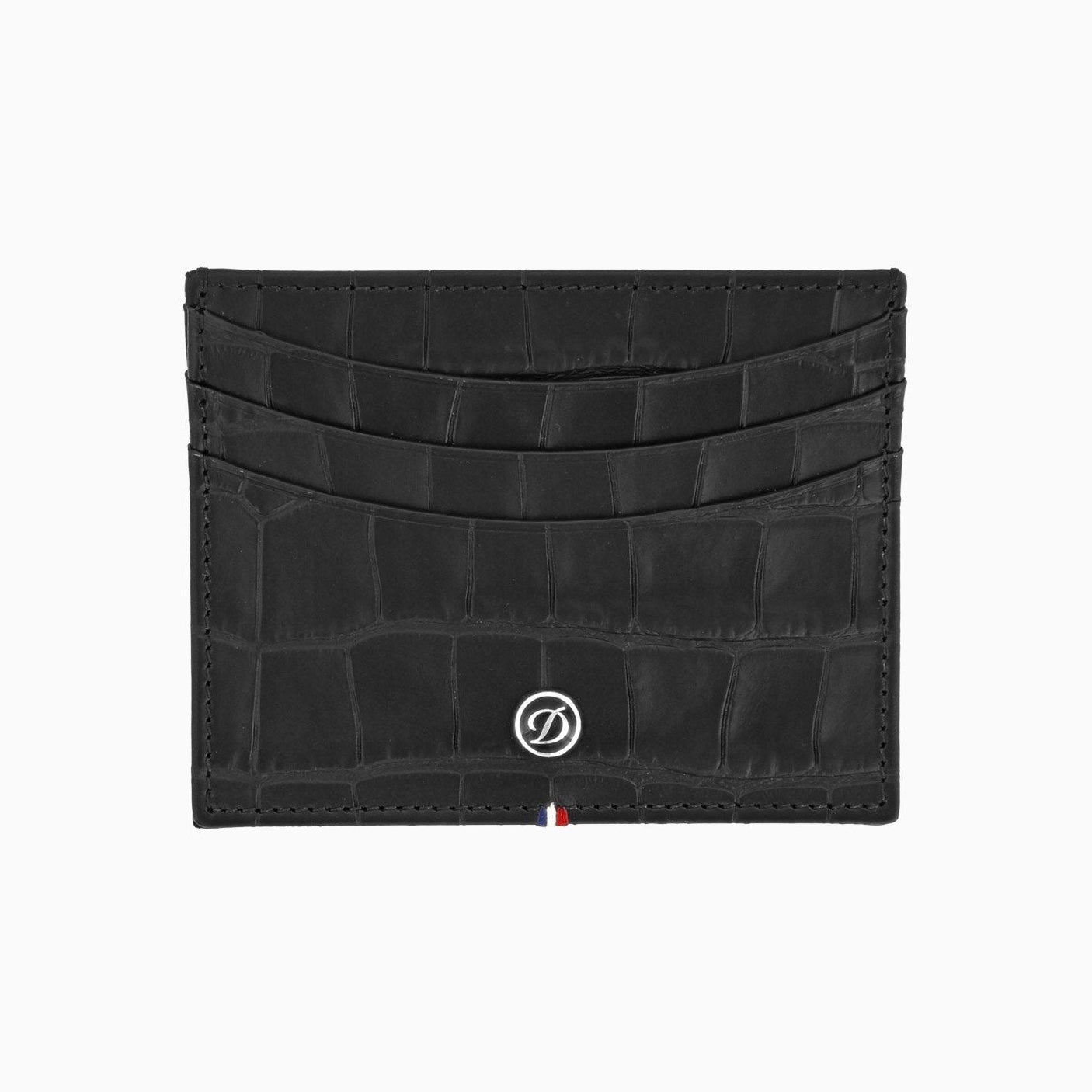 Habanos Specialist Vietnam ACCESSORIES [style_3597390258564] Ví da đựng thẻ vân cá sấu màu đen hiệu S.T.Dupont (LEATHER CREDIT CARD HOLDER style no 180068).
