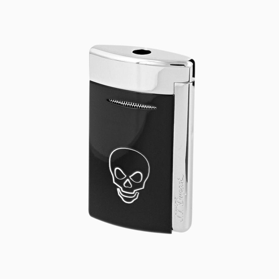 Habanos Specialist Vietnam ACCESSORIES [style_3597390274083] Bật lửa châm Xì Gà màu đen có hình đầu lâu bằng kim loại - bên trong không chứa gas - hiệu S.T.Dupont (Lighter without gas style no 010804)