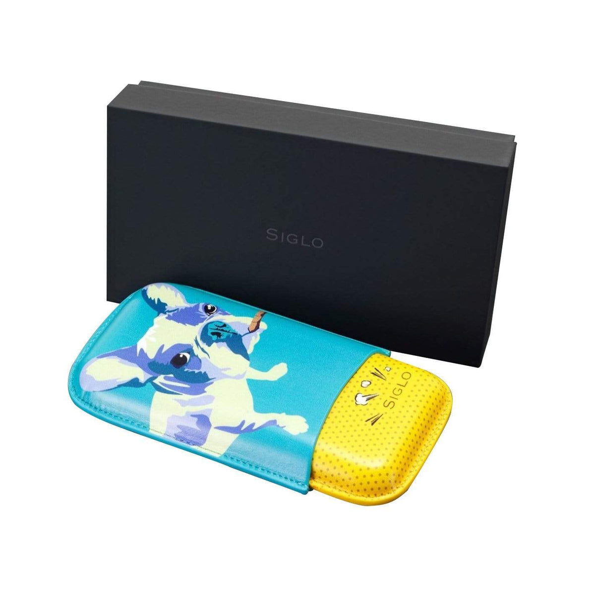 Habanos Specialist Vietnam ACCESSORIES [style_8010202009262] Bao da đựng Xì Gà in hình chú chó hiệu Siglo.( 1 Kiện = 1 cái )