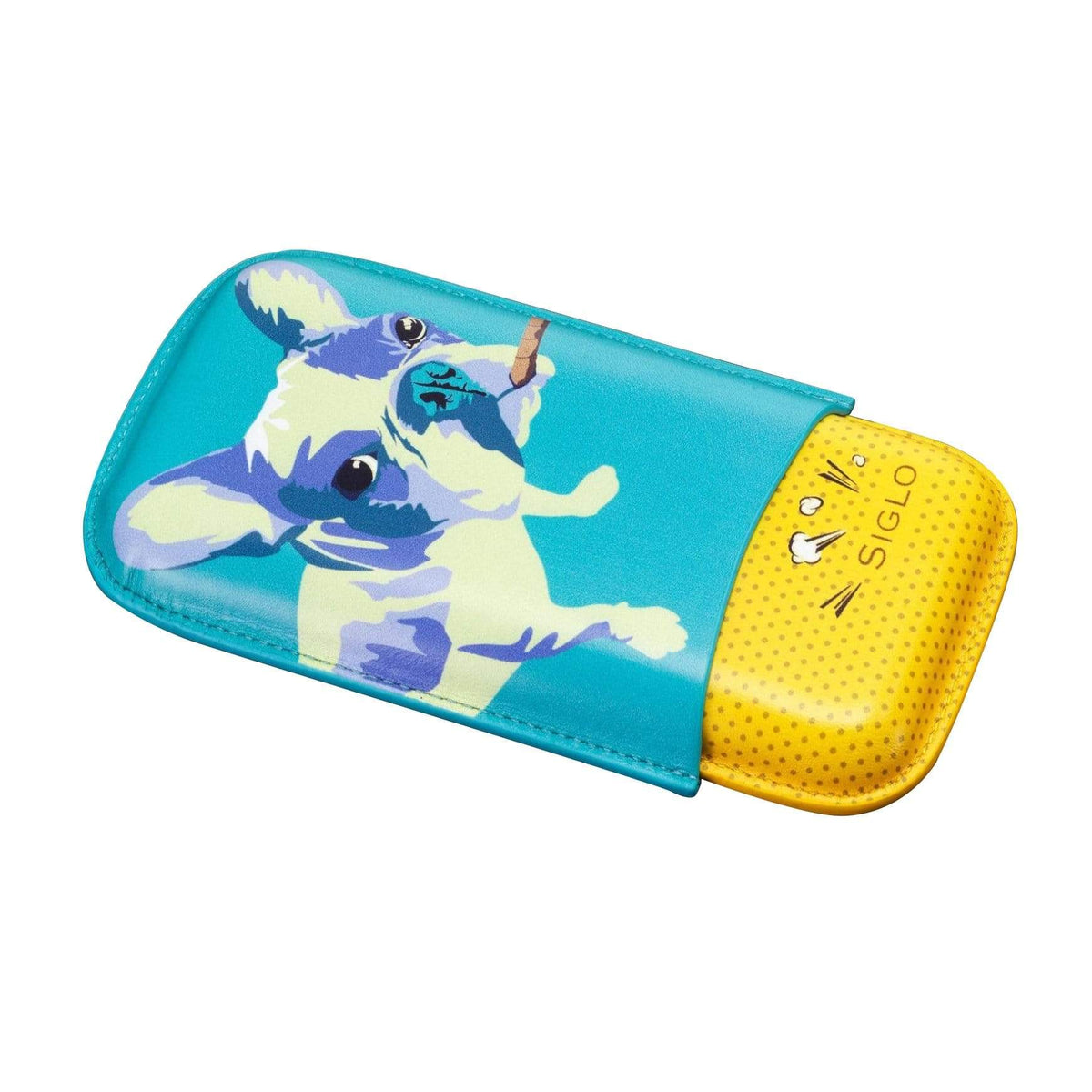 Habanos Specialist Vietnam ACCESSORIES [style_8010202009262] Bao da đựng Xì Gà in hình chú chó hiệu Siglo.( 1 Kiện = 1 cái )