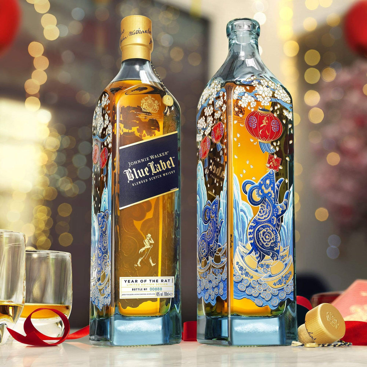 JW Whisky JW Whisky JW BLUE LABEL YEAR OF RAT / DOG