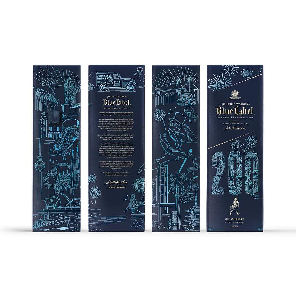JW Whisky LIQUOR &amp; SPIRITS 75cl JOHNNIE WALKER BLUE LABEL 200