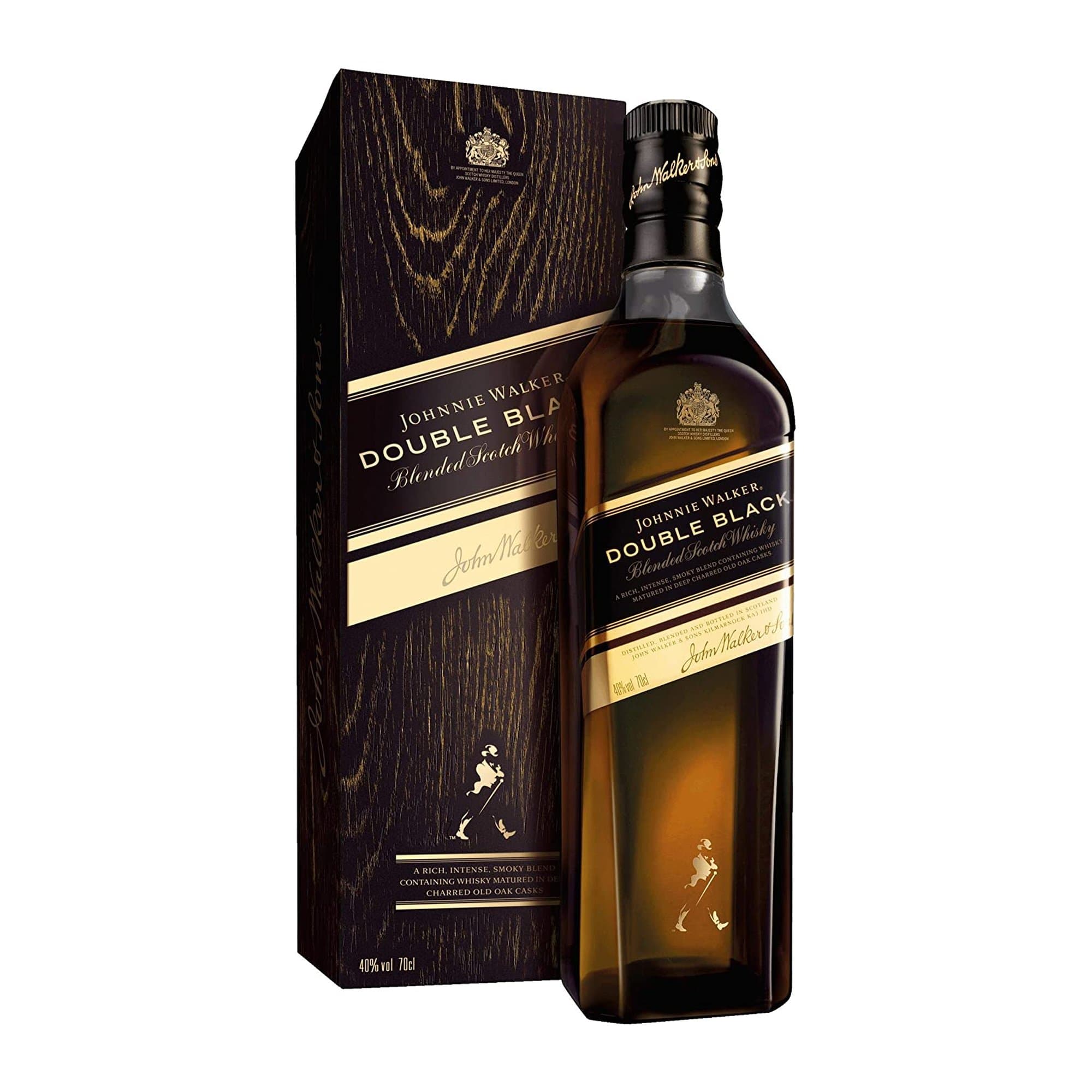 JW Whisky LIQUOR & SPIRITS 75cl JOHNNIE WALKER DOUBLE BLACK