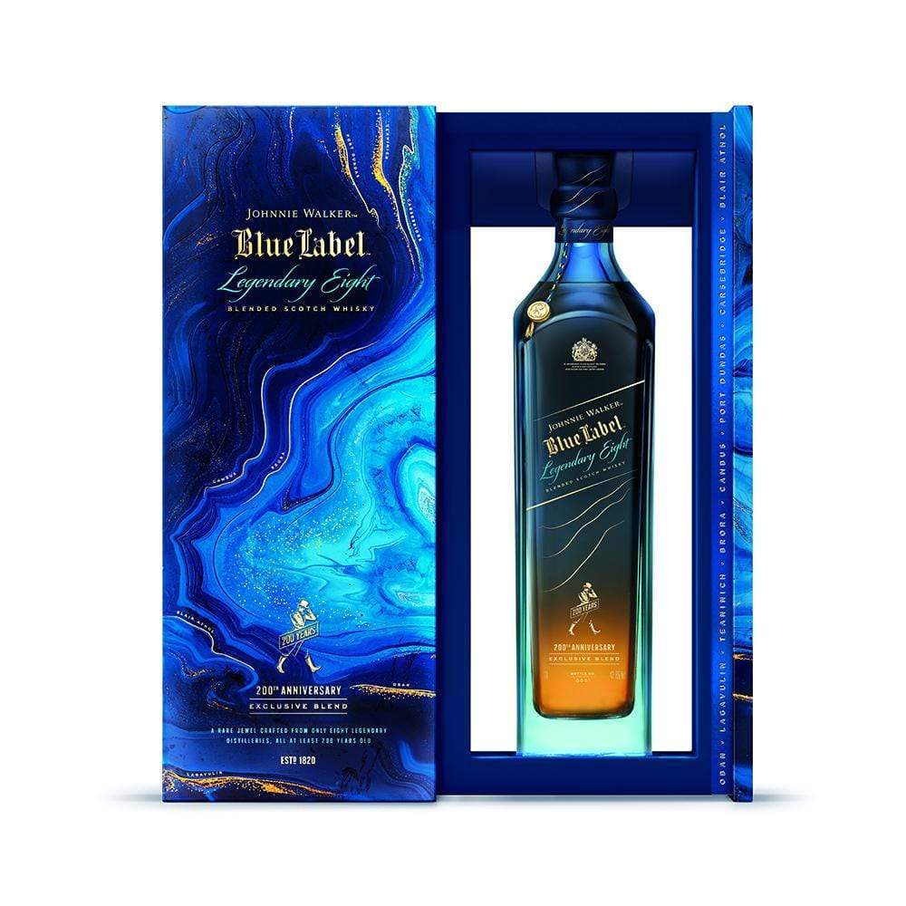 JW Whisky LIQUOR &amp; SPIRITS 75cl JW BLUE LABEL LEGENDARY 8