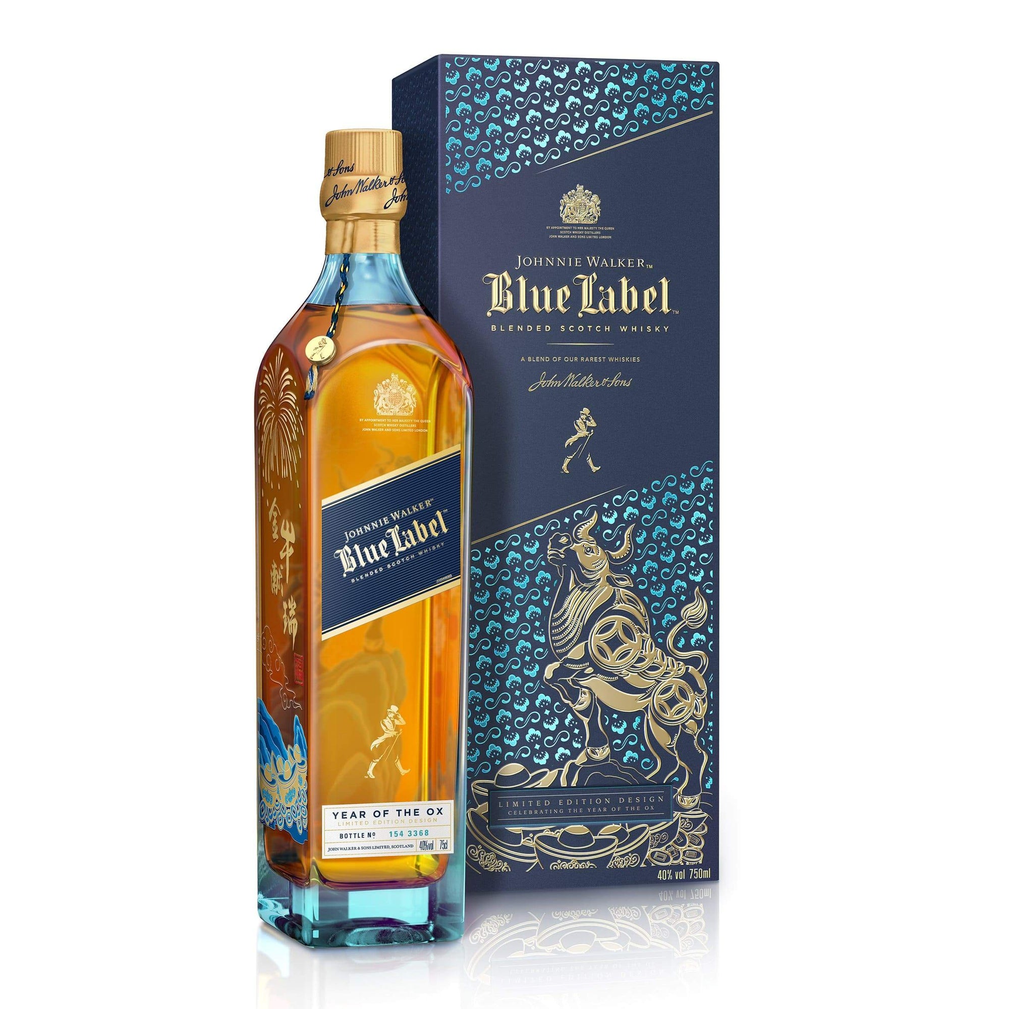 JW Whisky LIQUOR & SPIRITS 75cl JW BLUE LABEL YEAR OF OX