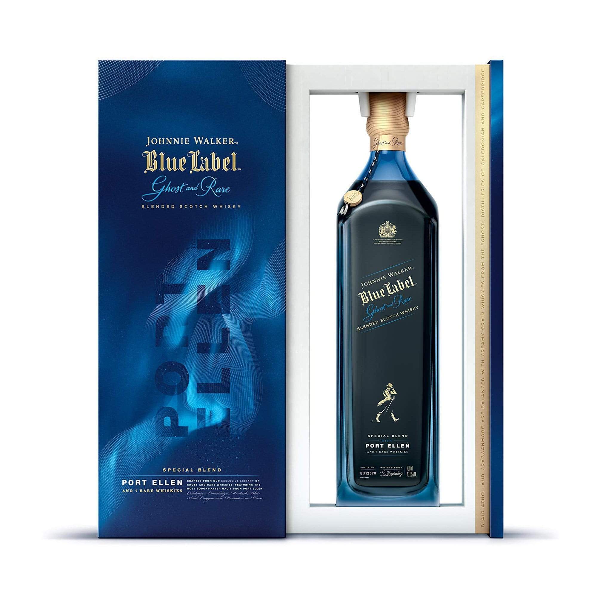 JW Whisky PREMIUM WHISKY 75cl JW BLUE LABEL GHOST & RARE