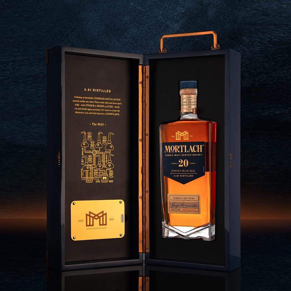 Mortlach LIQUOR &amp; SPIRITS 70cl MORTLACH 20 Y.O GIFT BOX