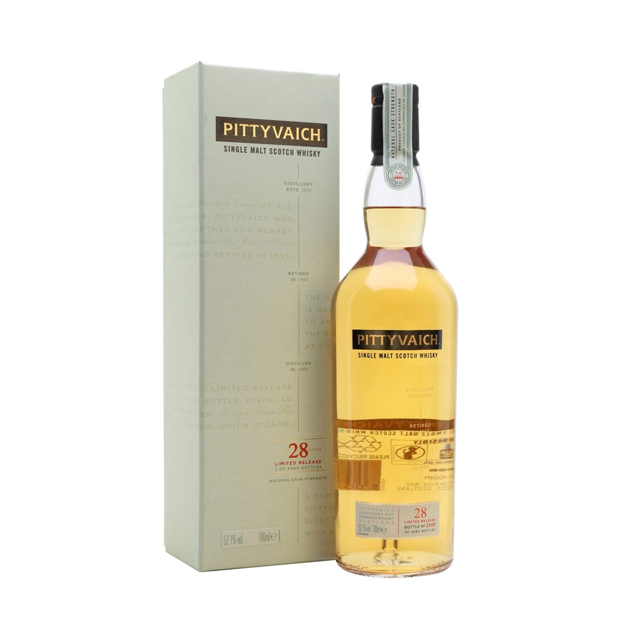 Pittyvaich PREMIUM WHISKY 70cl PITTYVAICH 28 Y.O SPECIAL RELEASE 2018