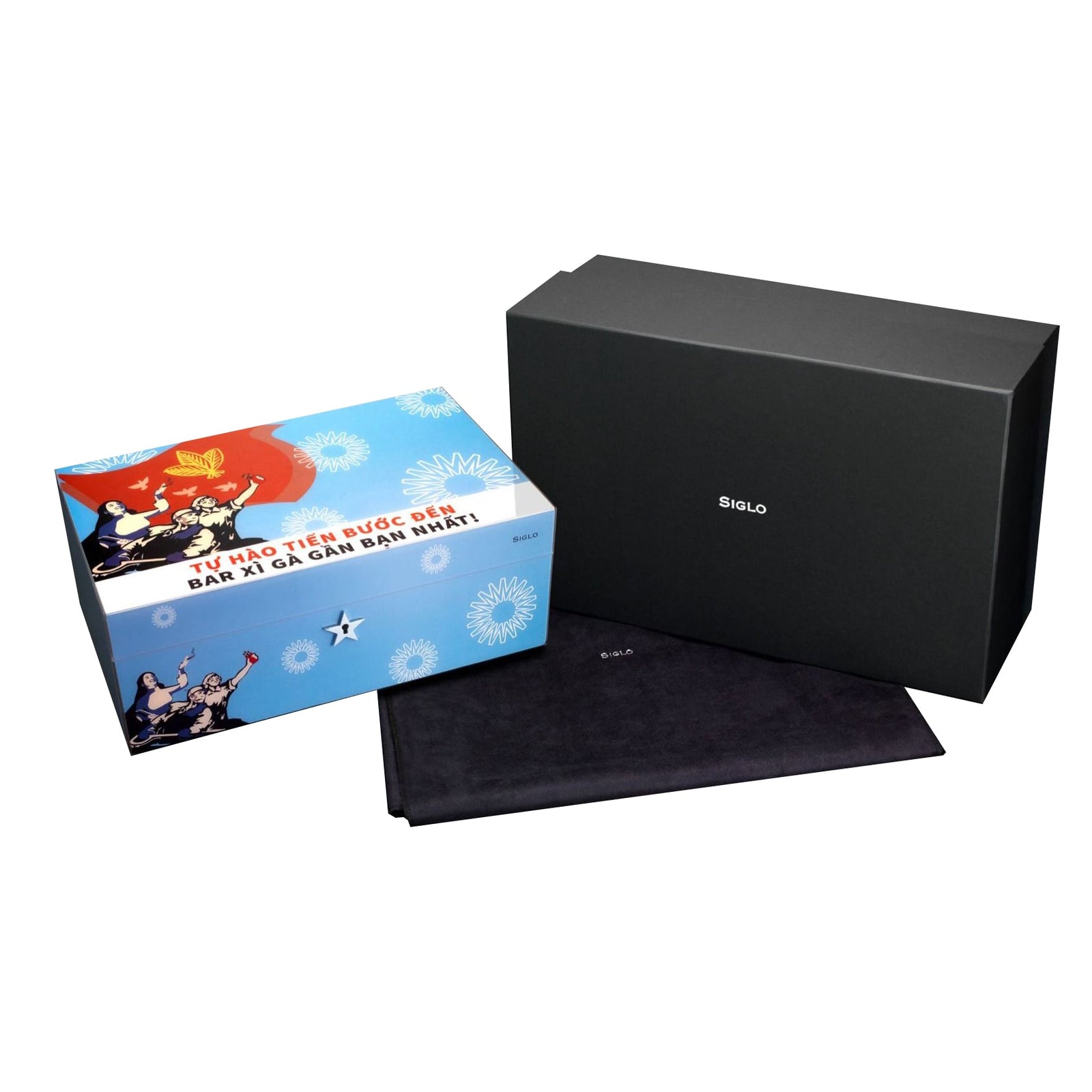 SIGLO ACCESSORIES 367 x 229 x 135mm SIGLO VIETNAM PROPAGANDA HUMIDOR