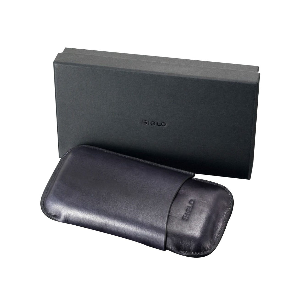 SIGLO ACCESSORIES Black VINTAGE BLACK CIGAR CASE