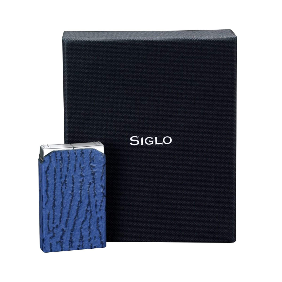 SIGLO ACCESSORIES Blue SHARKSKIN LIGHTER