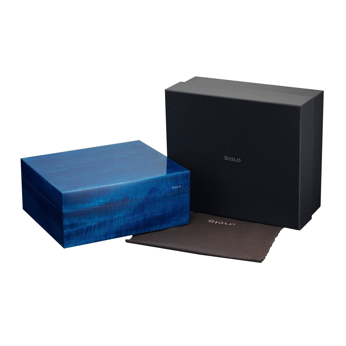 SIGLO ACCESSORIES Blue SIGLO HUMIDOR COBALT BLUE 50