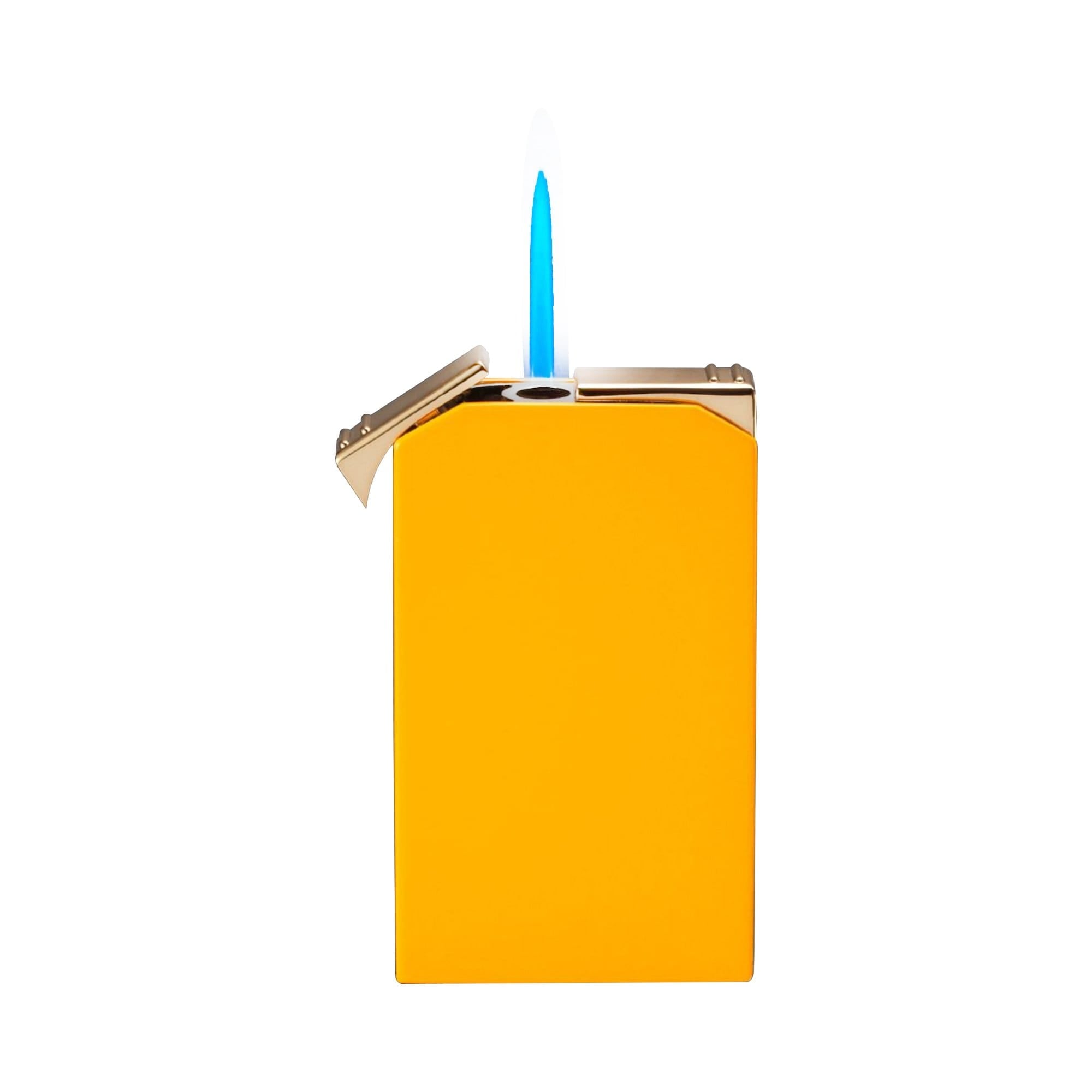 SIGLO ACCESSORIES Yellow Siglo Twin Flames Lighter - Checkers (shiny yellow)